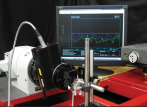 An accuracy specification of ± 3 arcseconds with repeatability of ± 2 arcseconds for this direct-drive rotary indexing table is verified using precision laser measurement.